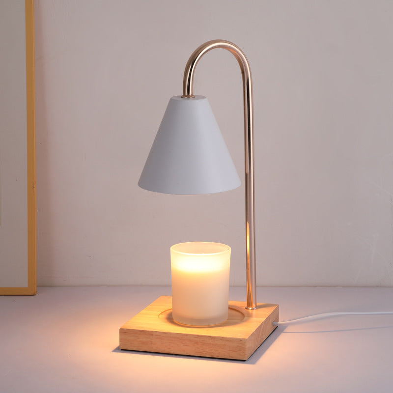 Luminária Aromática de Madeira com Dimmer – Design Minimalista | Maison Caeli