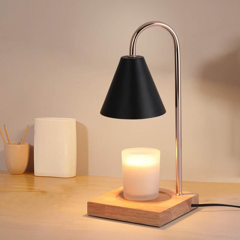 Luminária Aromática de Madeira com Dimmer – Design Minimalista | Maison Caeli