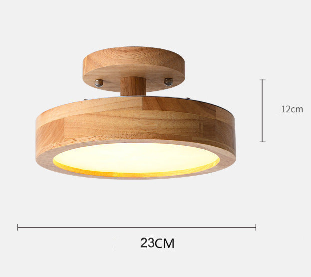 Luminária de Teto LED Madeira Natural