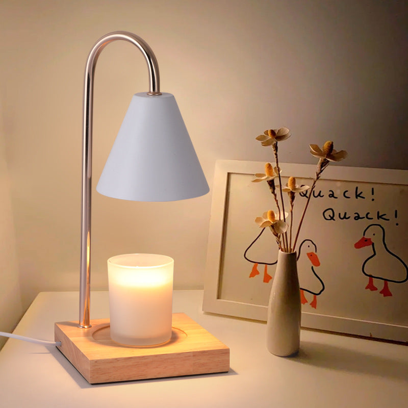 Luminária Aromática de Madeira com Dimmer – Design Minimalista | Maison Caeli