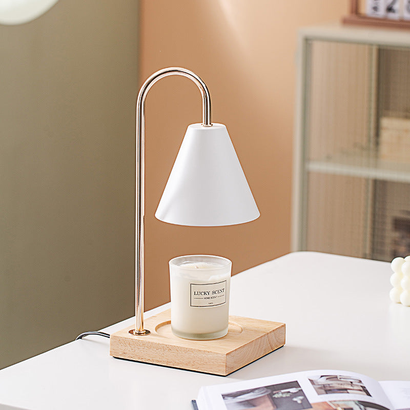 Luminária Aromática de Madeira com Dimmer – Design Minimalista | Maison Caeli