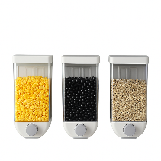 Dispenser de Grãos 1000ml  Organização Inteligente com Design Minimalista